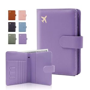 Factory Price PU Leather RFID Blocking Passport <b>Holder</b> & Travel <b>Wallet</b> with Custom Logo Packaging Low MOQ 10pcs 11*15CM - Product Image 1