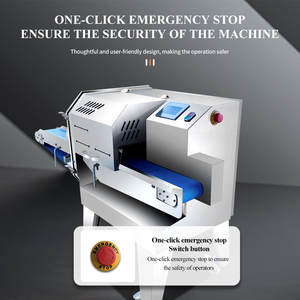 Nuova Affettatrice Commerciale Automatica con Lama in Acciaio al Carbonio a Spessore Regolabile per Salsicce, Carne di Manzo, Prosciutto, Carne Cotta e Formaggio - Product Image 5