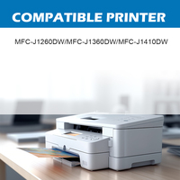 Cartouche ShinColor pour Brother LC501 LC501XL MFC-J1260DW /360DW MFC-J1410DW, haute capacité, à base de colorants, couleurs vives, garantie de 24 mois