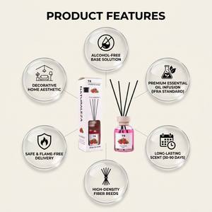 Sleek Private Label <b>Reed</b> <b>Diffuser</b> Aesthetic Gifting <b>For</b> Minimalist Interior Decor Custom Design Supply With Box Jar Set Jar - Product Image 3