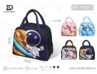 กระเป๋าผ้าอ็อกซ์ฟอร์ดลายการ์ตูนเก็บความเย็นสำหรับอาหาร - Product Image 1