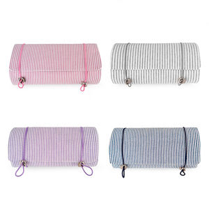 20pcs Lot Seersucker Organisateur Sacs <span class=keywords><strong>GA</strong></span> US Entrepôt Détachable Suspendu Roll-Up Trousse <span class=keywords><strong>De</strong></span> Maquillage Cadeau Voyage Trousse <span class=keywords><strong>De</strong></span> Toilette DOM2538 - Product Image 2