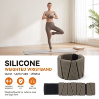 Braccialetto Ponderato Antiscivolo Regolabile per Polso e Caviglia, in Silicone Segmentato, 0.5-2LB per Corsa, Pilates e Fitness