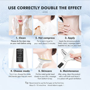 Outil multifonctionnel 7-en-1 en ABS pour sculpter le visage, raffermir la peau, masseur de cou avec lifting du double menton, appareil de soin de la peau efficace - Product Image 3