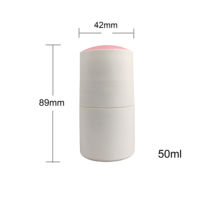 Botol parfum Anti bocor, wadah kosong gulung 50ml, wadah deodoran Anti keringat, Dispenser untuk parfum minyak esensial