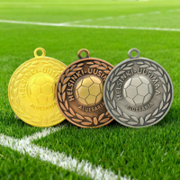 Medallas deportivas de metal personalizadas, colgador de cinta de bronce dorado y plateado, trofeos y placas