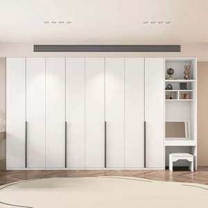 Meubles de chambre à coucher de designs modernes de luxe personnalisés garde-robes en bois garde-robe de plain-pied - Product Image 3