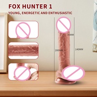Dildo réaliste en silicone liquide avec ventouse puissante, texture veineuse réaliste, masseur personnel doux, expédition discrète
