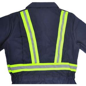 2025 <b>Men's</b> Customizable <b>Reflective</b> Trim Coverall Winter <b>Jackets</b> with Personalized Messages or Images Custom Logo Support - Product Image 1