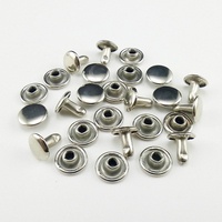 Boutons-pression en métal durables sans nickel, à double capuchon, pour vêtements et jeans, avec rivets à extrémité fermée