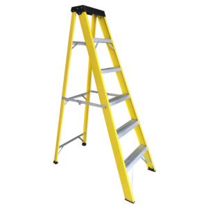 Frp fiber cam pp üst katlanabilir merdiven 6 adım tek taraflı fiberglas portatif merdiven - Product Image 2