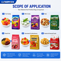 VFFS-stikstofverpakkingsmachine voor groenten, pinda's, Chin Chin, dadelpalmen, aardappelchips, chips, gummy snoep, harde snoepjes en zakjes.