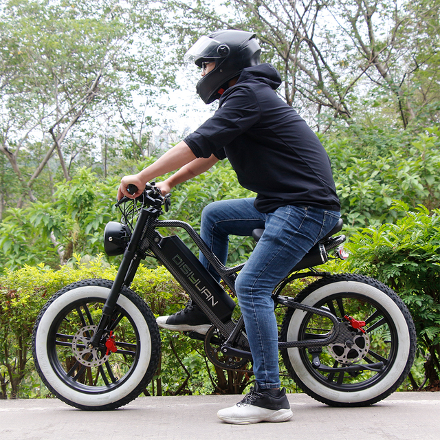 DISIYUAN 20 Inch Electric Mountain Bicycle 500W/750W/1000W Motor 48V Fatbike V8 Model 750W Power Supply Retail Price Lithium V20