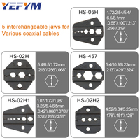 Pince de câblage de borne vidéo de Surveillance BNC de brasage optique HS-05H câble Coaxial fil borne hexagonale sertissage main OEM