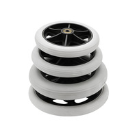 Chariot d'équipement de chirurgie réglable de 8 pouces Roues de remplacement de fauteuil roulant en polyuréthane pour poussettes de bébé Pneus de fauteuil roulant