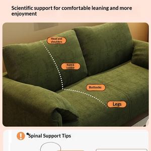 <span class=keywords><strong>Sofa</strong></span> Seksional Dua Dudukan Modern dengan Penutup Kayu Solid Berumbai Desain Ramah Lingkungan - Ruang Tamu, Kamar Tidur, atau Area Tamu - Product Image 6