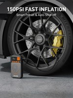 Démarreur portable 4-en-1 Boltpower avec compresseur d'air 150 PSI, booster de batterie de voiture au lithium 2000A 16000mAh et gonfleur de pneus
