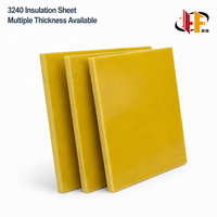 Feuille stratifiée en fibre de verre époxy Hengfeng 3240 JAUNE, conforme ROHS, résistante aux hautes températures, isolation haute tension, résistante à l'humidité