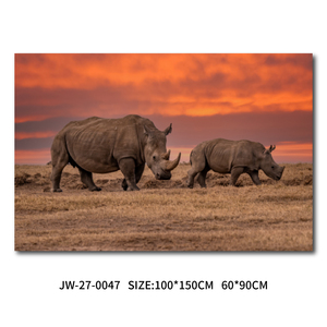 Impression sur toile HD moderne pour la décoration <span class=keywords><strong>de</strong></span> salon, impression UV, encre écologique, éléphant, <span class=keywords><strong>coucher</strong></span> <span class=keywords><strong>de</strong></span> <span class=keywords><strong>soleil</strong></span>, animal, faune africaine, art mural - Product Image 6