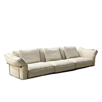 Canapé en tissu de coton et de lin de style moderne VOXHOME pour salon, chambre à coucher, meubles de maison, canapé modulaire sectionnel