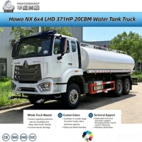Camion-citerne à eau Howo NX 6x4 LHD 371HP 20000 litres, camion-citerne à eau pour services d'assainissement et de nettoyage