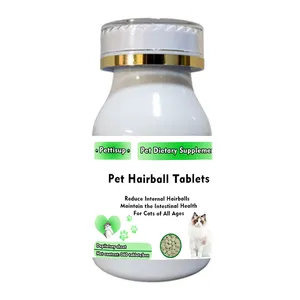 OEM Pet Hairball tabletler kaldırmak sindirim Pet yardım kediler Pet takviyeleri tedarikçiler için beslenme takviyeleri