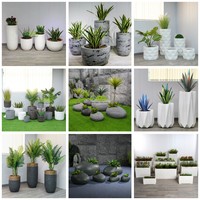 Pots de jardin et jardinières ronds en fibre de verre, grandes jardinières d'extérieur modernes, moules en fibrociment pots de fleurs