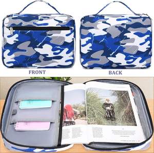 Fabricante de Fundas para Biblias de Muestra Gratuita, Funda para Biblia de Alta Gama, Librero de Cuero con Bolsillo con Cremallera y Asa - Product Image 4