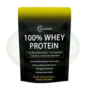 ผงแยกโปรตีนเวย์100% พร้อมผลิตภัณฑ์เสริมอาหาร bcaa และ leucine ฉลากส่วนตัว OEM สำหรับการฟื้นฟูกล้ามเนื้อการเจริญเติบโตและความอดทน - Product Image 1