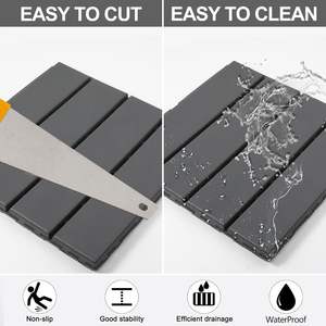 Venta al por mayor de fábrica: Nuevas baldosas de pavimentación entrelazadas para jardín, baldosas de plástico PP para exteriores, baldosas de piedra entrelazadas, tarima compuesta. - Product Image 3