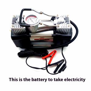 Gonfleur d'air de voiture personnalisé CE 12V portable double cylindre ABS et métal gonfleur de <span class=keywords><strong>pneu</strong></span> numérique avec pression d'air de 150psi - Product Image 3