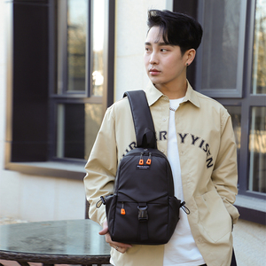 OEM Fashion College Students <b>Large</b> Capacity Shoulder Crossbody <b>Backpack</b> Custom Logo Waterproof Chest Bag for Men - Product Image 4