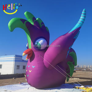 Mascotte de perroquet géant Modèle animal violet Modèle gonflable Oiseau de dessin animé - Product Image 3