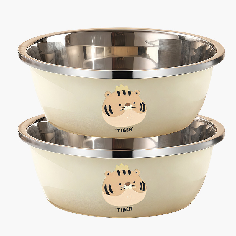 ชามทำอาหาร 2 ใบ [Zodiac Tiger] 32CM