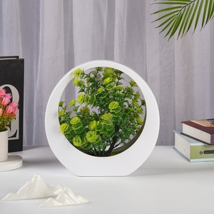 1 pezzo personalizzato Multi-colore piccolo Bonsai artificiale in vaso <span class=keywords><strong>5</strong></span> piccola simulazione di loto per ufficio decorazione per la casa compleanno Ramadan - Product Image 3