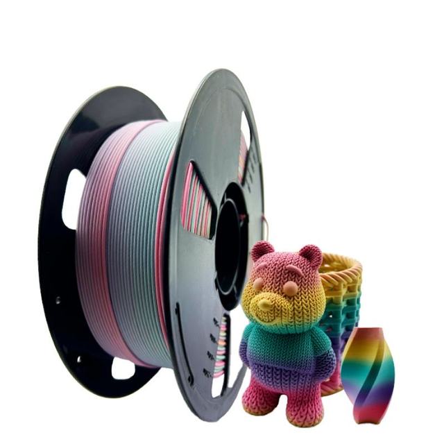 High Precision Premium PLA 3D Printer Filament 1.75mm 1kg Low Shrinkage High Toughness Smooth Surface Multicolor FDM 3D Printers