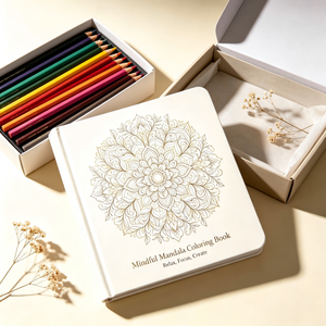 Libro da <span class=keywords><strong>Colorare</strong></span> Mandala Personalizzato con Copertina Rigida <span class=keywords><strong>per</strong></span> <span class=keywords><strong>Adulti</strong></span>, Quaderno Rilassante <span class=keywords><strong>per</strong></span> Disegno e Riduzione dello Stress - Product Image 2