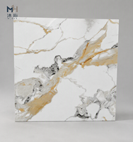 Carreaux de porcelaine pleine masse brillants effet marbre 600x600mm, faciles à nettoyer, résistants à l'usure, faible absorption d'eau, pour revêtements de sol (vente en gros)