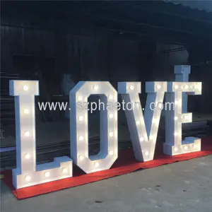 Benutzer definierte Doppel rand wasserdicht groß leuchten Festzelt LIEBE Buchstaben für Hochzeits dekoration