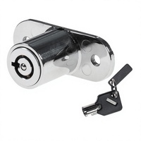 MK511-04 Serrure à came tubulaire à poussoir de fabricant chinois pour vitrine, porte vitrée et boîte de présentation