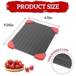 Plateau de décongélation rapide pour viande, nouveau style, en aluminium noir, pour viande congelée, vente chaude - Product Image 2