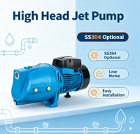Pompe à jet auto-amorçante électrique 220V AC pour l'approvisionnement en eau des puits peu profonds et l'irrigation des petites surfaces