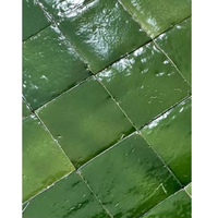 Échantillon de carrelage Zellige, carrelage en céramique marocain fait main, mosaïque carrée organique authentique pour crédence de cuisine et carrelage de salle de bain