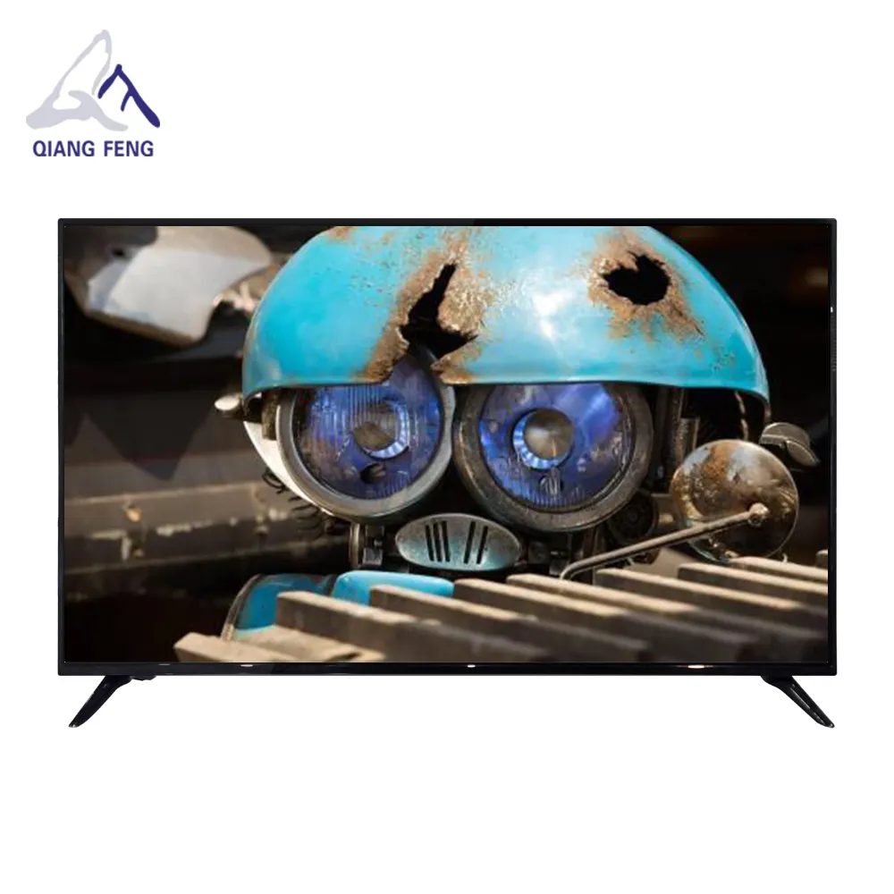 Qiangfeng 22 인치 저렴한 중국 TV LED DLED 전면 유리 모델 TV 스마트 안드로이드 SKD TV