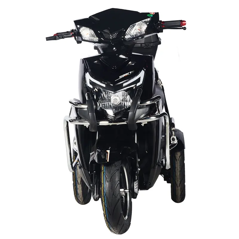 Triciclos elétricos chineses para adultos, motocicleta elétrica de 3 rodas, com painel solar