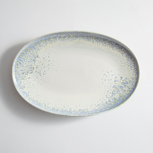 Vajilla reactiva violeta azulada de lujo de alta calidad 2025, plato de mariscos, plato de cerámica, plato ovalado grande, platos de restaurante - Product Image 3