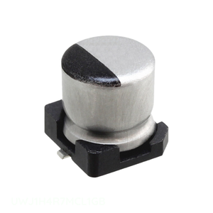 ตัวแทนจำหน่ายอย่างเป็นทางการ คาปาซิเตอร์อะลูมิเนียม 4.7UF 20% 50V SMD 4.7 uF แบบติดตั้งบนพื้นผิว UWJ1H4R7MCL1GB - Product Image 1