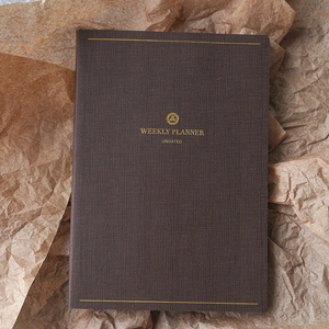 Cuaderno diario <span class=keywords><strong>bonito</strong></span> de cuero PU <span class=keywords><strong>planificador</strong></span> <span class=keywords><strong>semanal</strong></span> mensual suministros de oficina papelería A5 personalización al por mayor - Product Image 2