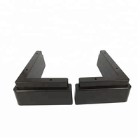 Pieds de meubles en plastique en forme de L au design moderne, robustes, pour mobilier d'extérieur, salon et atelier
