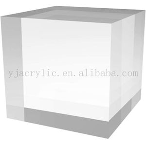 Bán Buôn Thân Thiện Với Môi Rõ Ràng Đánh Bóng Hiển Thị Trường Hợp Rắn <span class=keywords><strong>Acrylic</strong></span> Khối Với Lụa Biểu Tượng Màn Hình Vuông Hình Dạng <span class=keywords><strong>Acrylic</strong></span> Cube - Product Image 2
